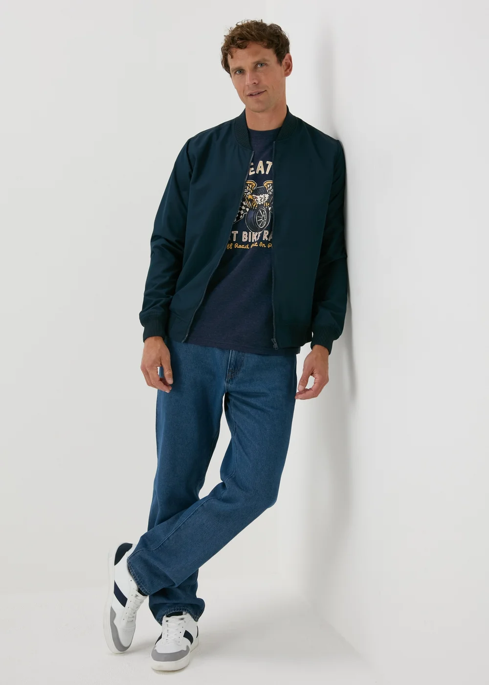 Navy Dirt Bike Rally T-Shirt - S Image 4