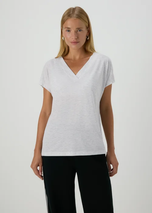 Grey V Neck T-Shirt - 8 Image 3