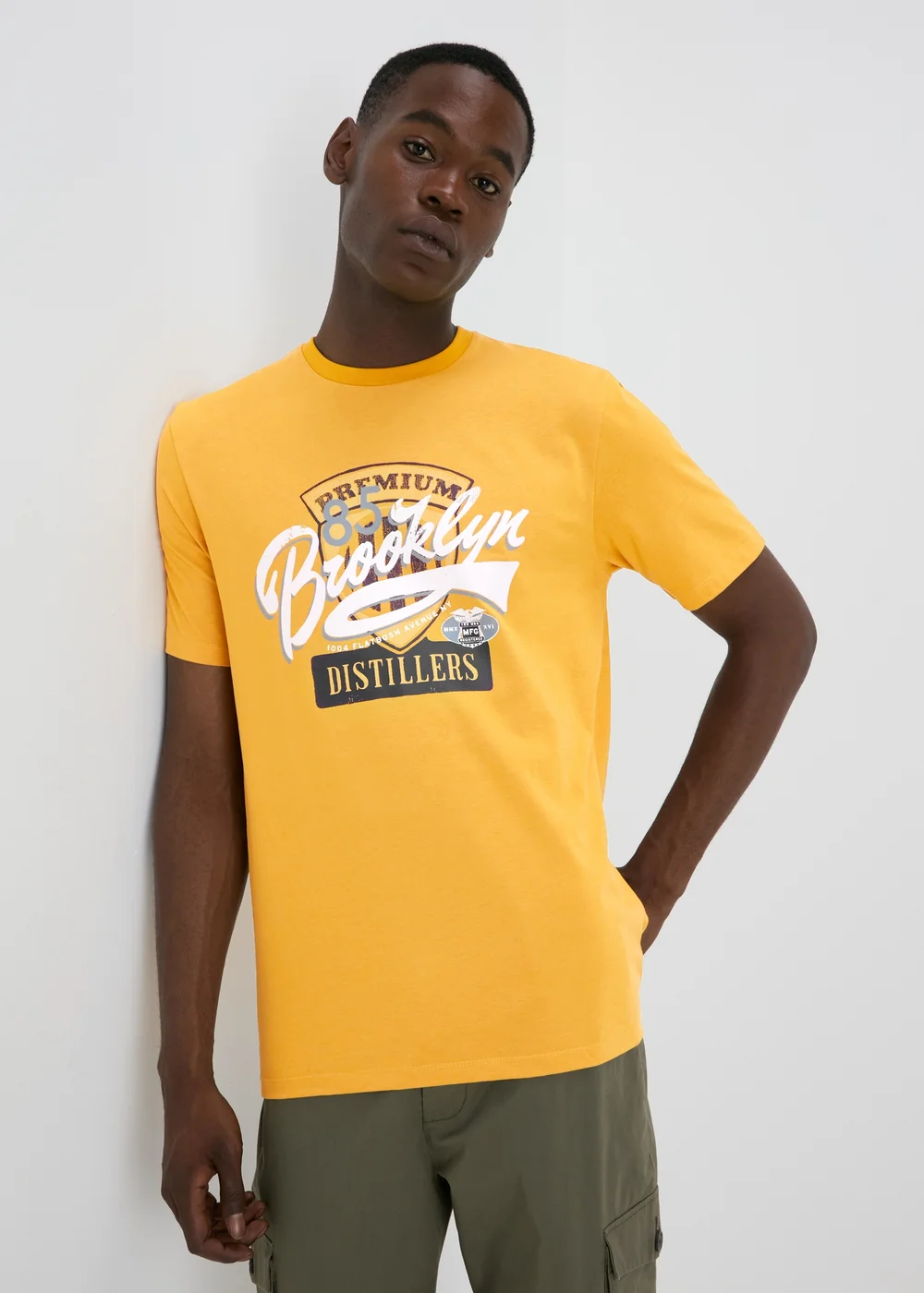 Yellow Brooklyn T-Shirt - S Image 1