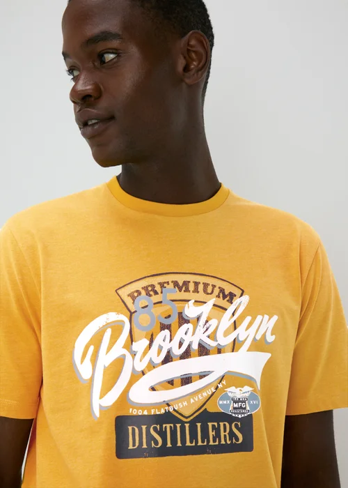 Yellow Brooklyn T-Shirt - S Image 3