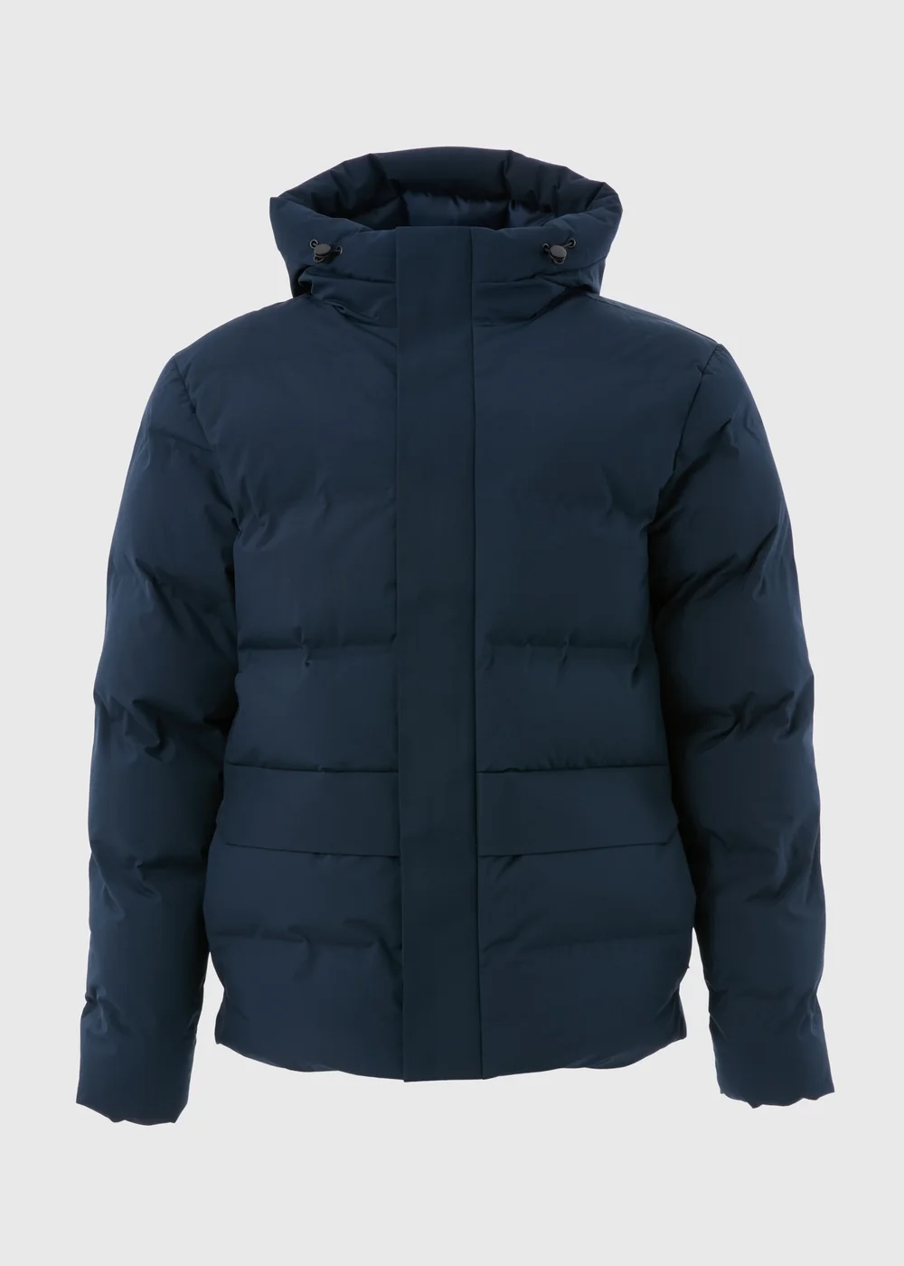 Navy Mid Length Showerproof Puffer Coat - S Image 1