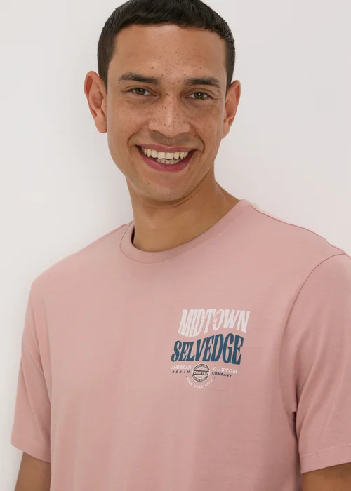 Blush Midtown Print T-Shirt - S Image 3