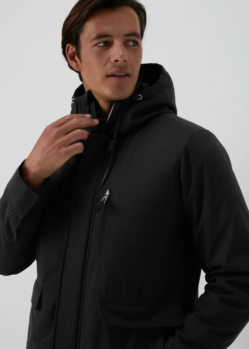 Black Parka Jacket - S Image 3