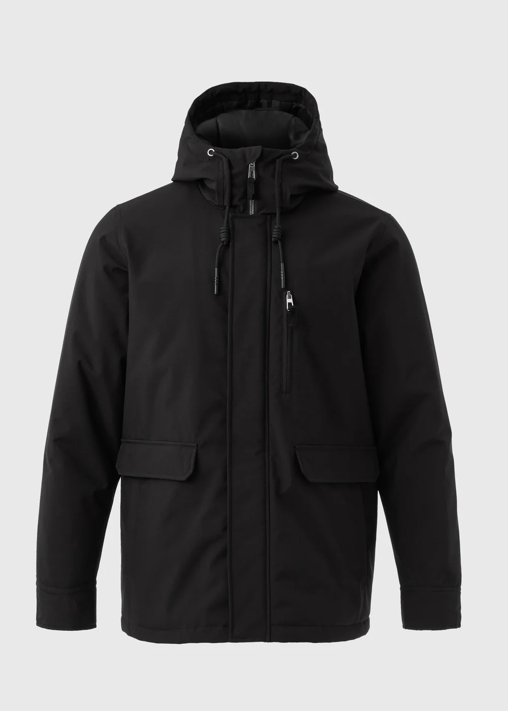 Black Parka Jacket - S Image 4