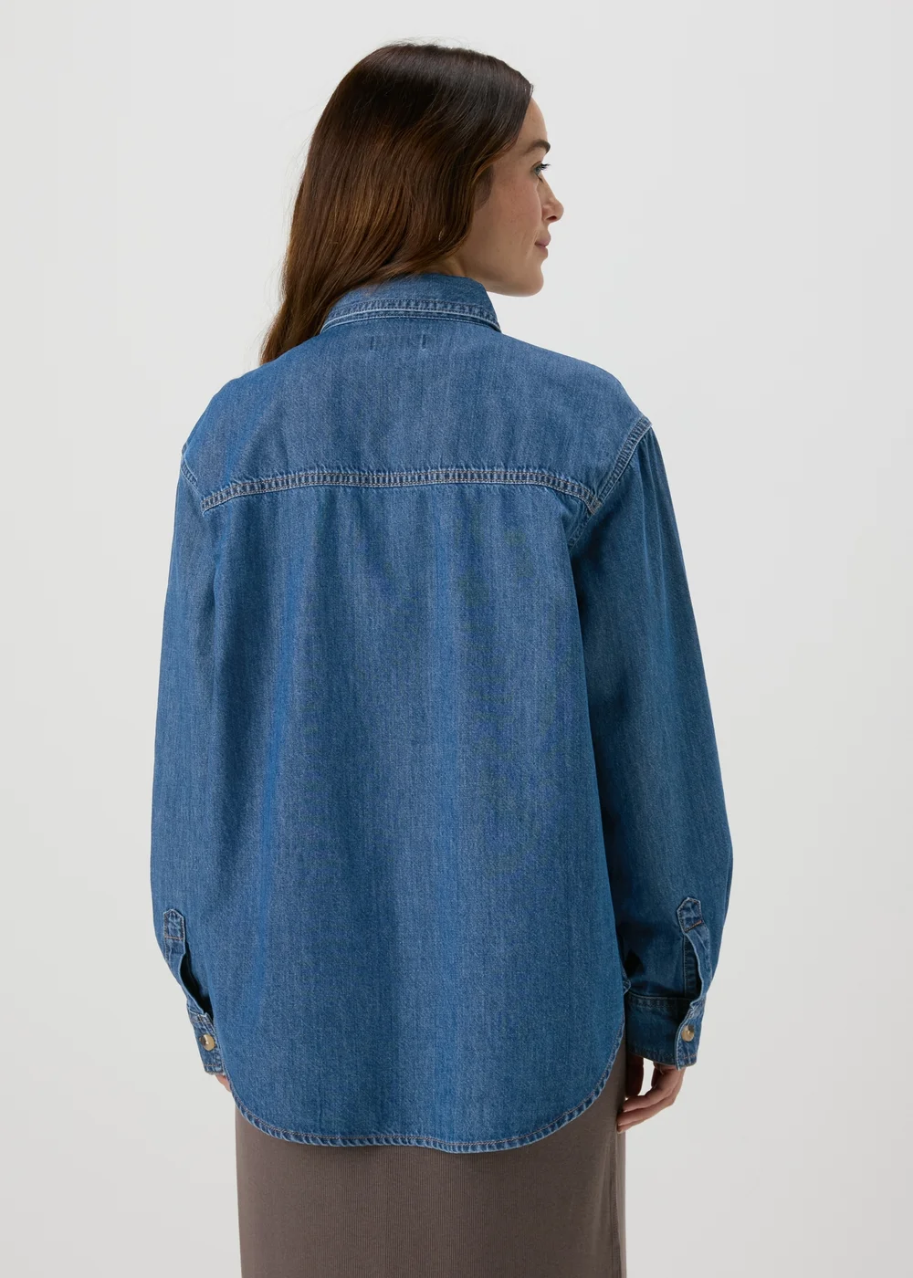 Mid Wash Denim Shirt - 8 Image 2