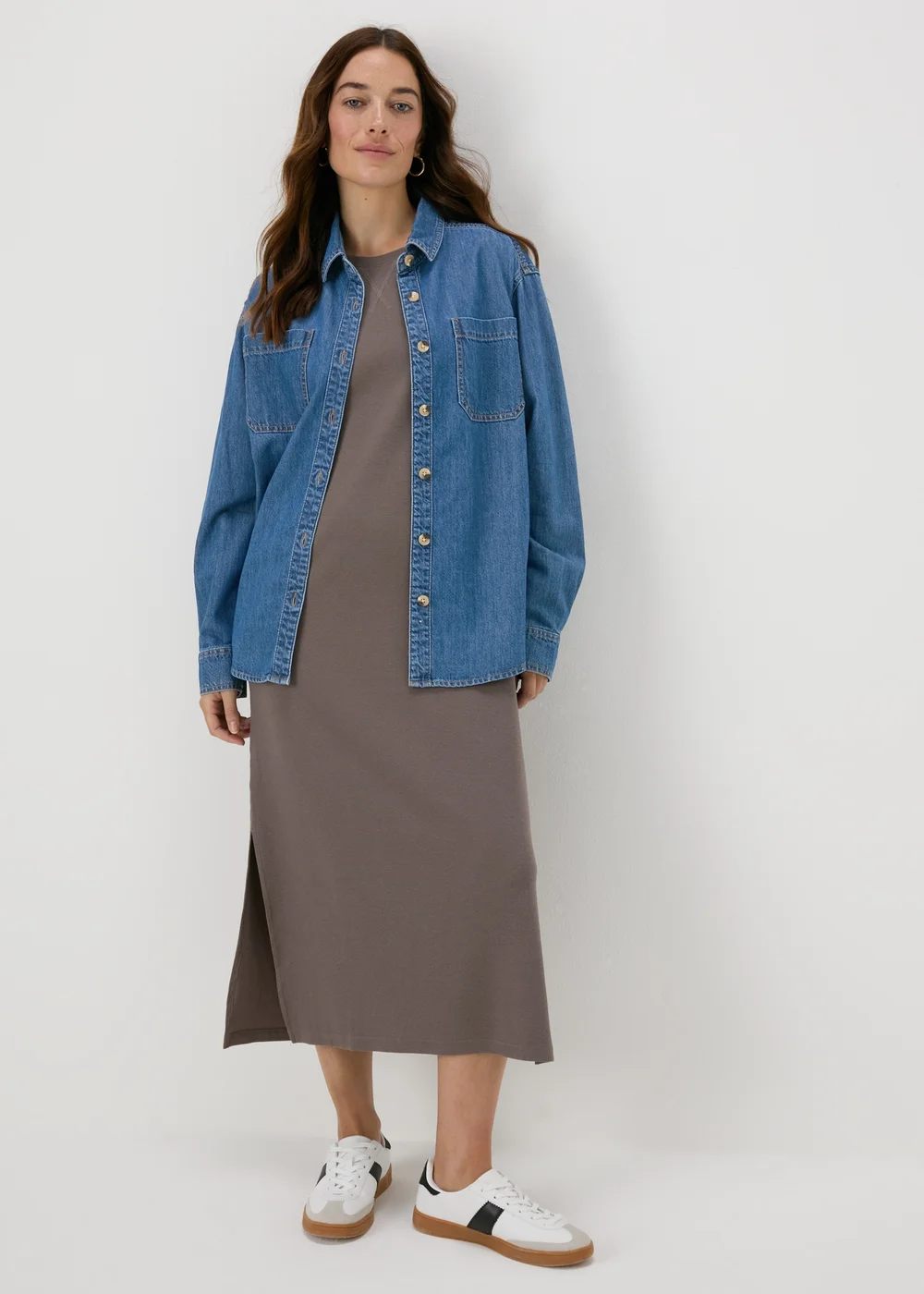 Mid Wash Denim Shirt - 8 Image 4