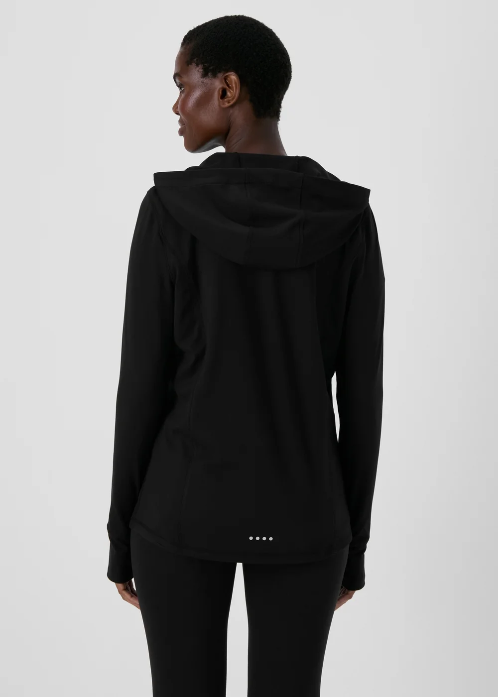 Souluxe Black Zip Up Hoodie - S Image 2