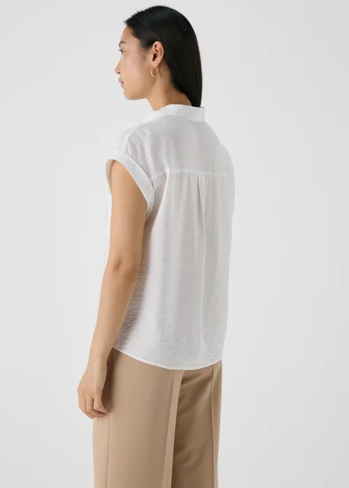 Et Vous White Double Pocket Shirt - 8 Image 4
