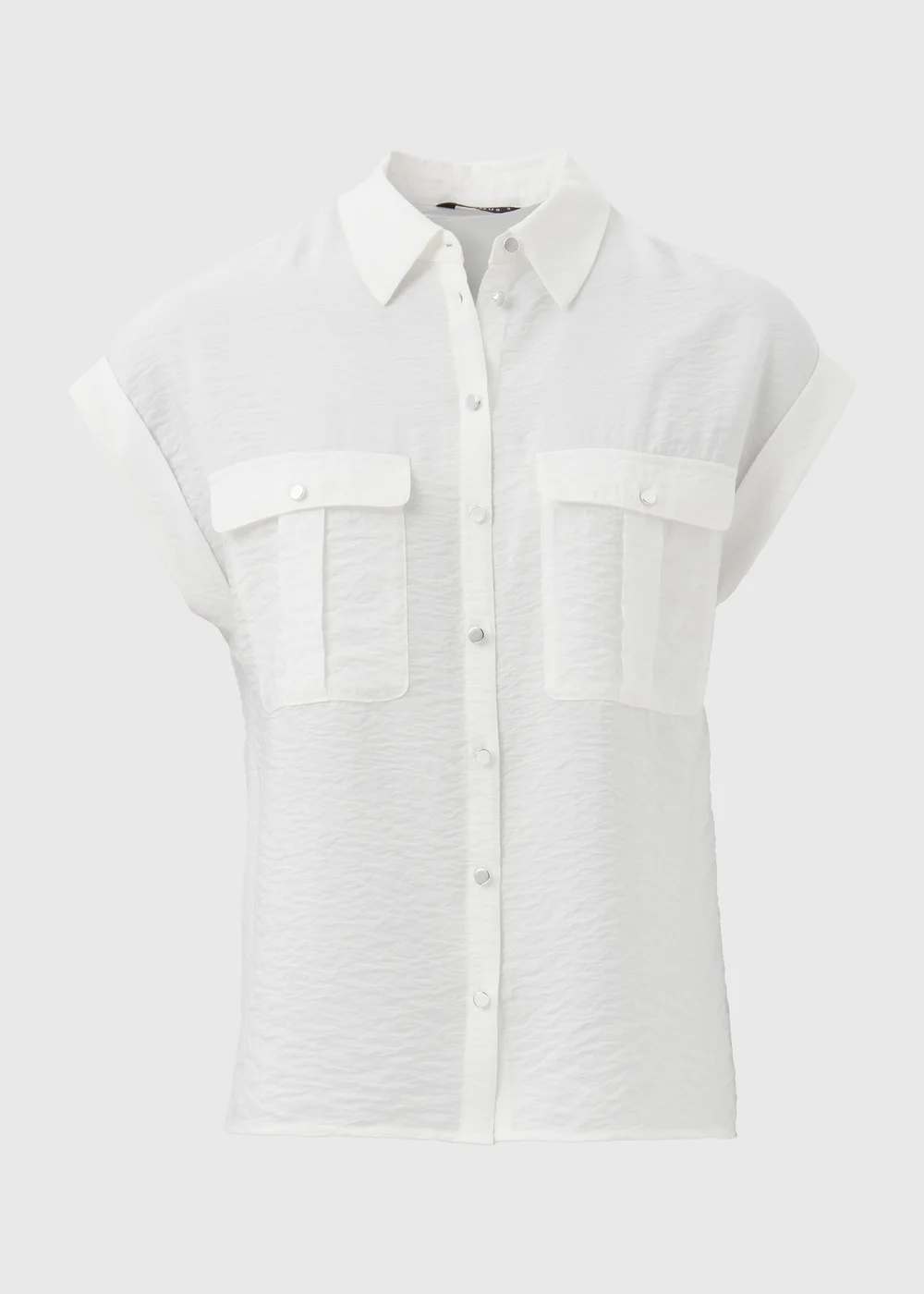 Et Vous White Double Pocket Shirt - 8 Image 5