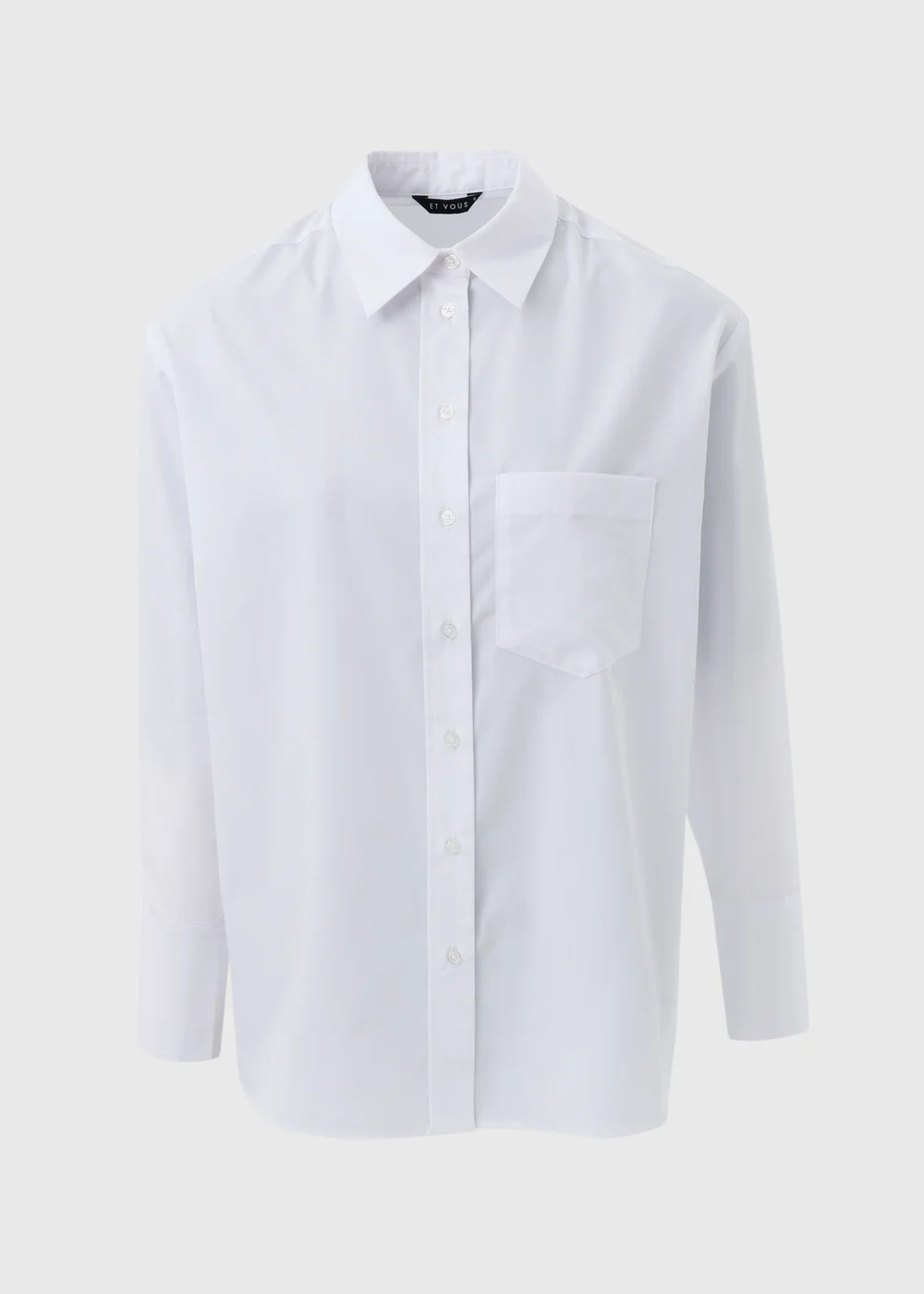 Et Vous White Poplin Shirt - 8 Image 5