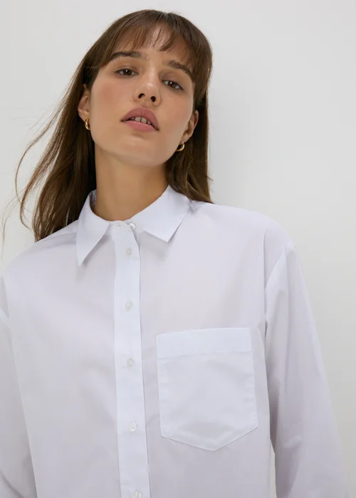 Et Vous White Poplin Shirt - 8 Image 3