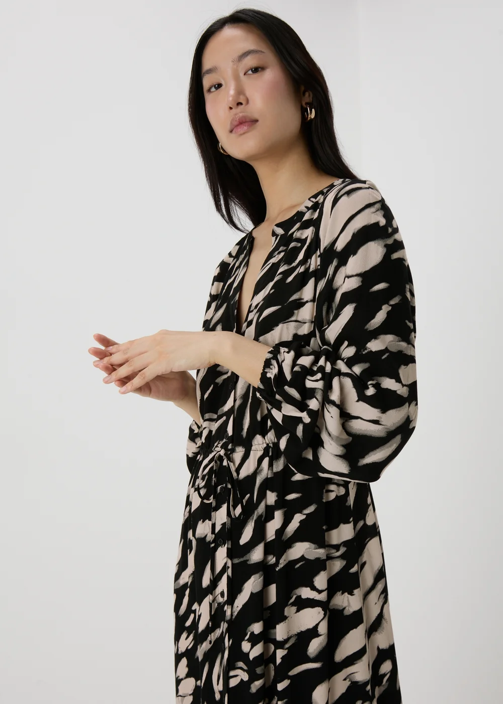 Et Vous Black Printed Shirt Dress - 8 Image 3