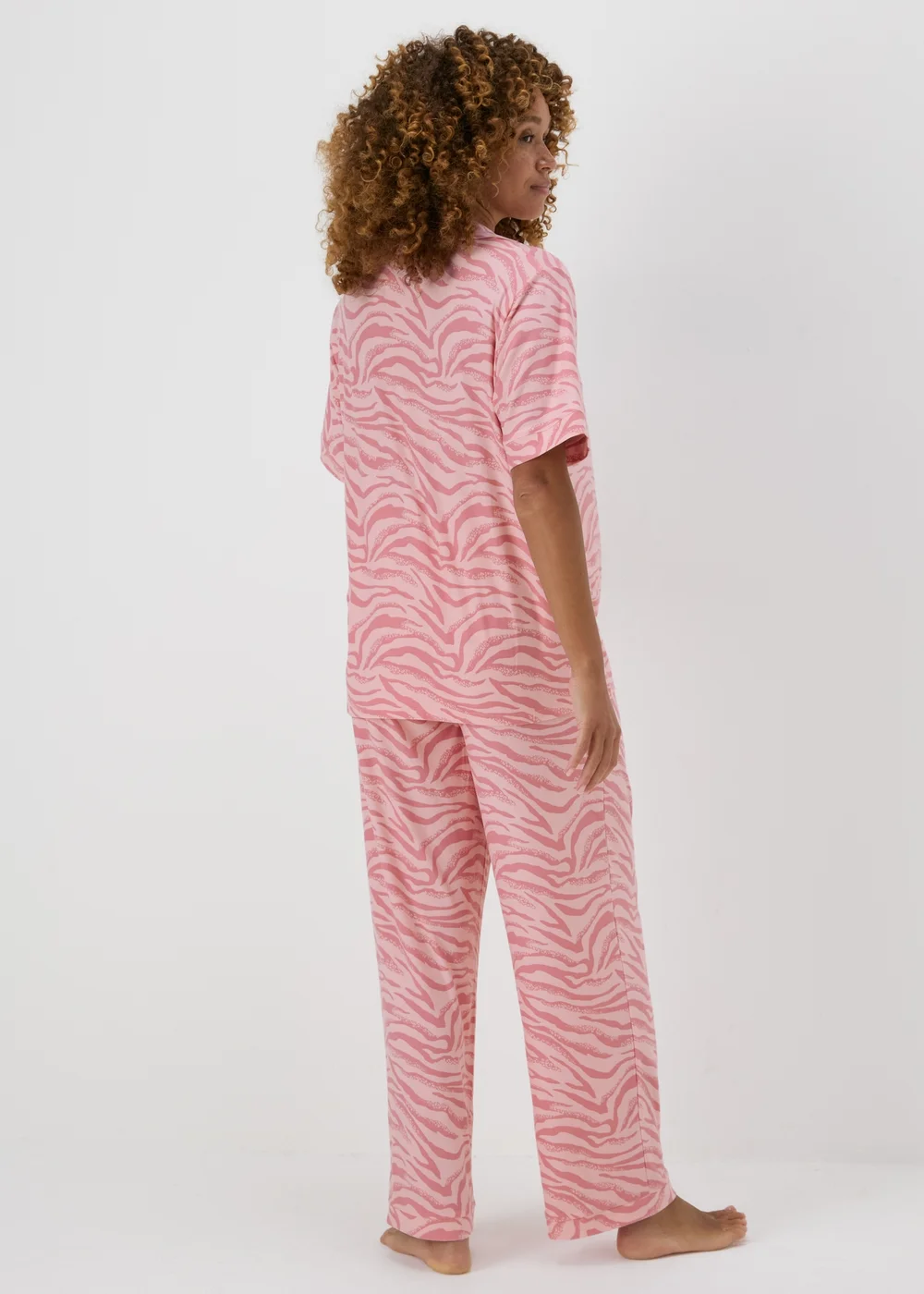 Pink Zebra Print Pyjama Set - Extra small Image 2
