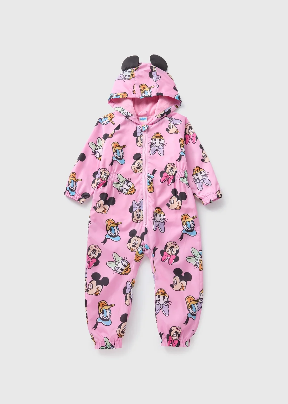 Disney Kids Showerproof Pink Minnie Mouse Puddle Suit (1-7yrs) - 1-1.5 Yrs Image 1