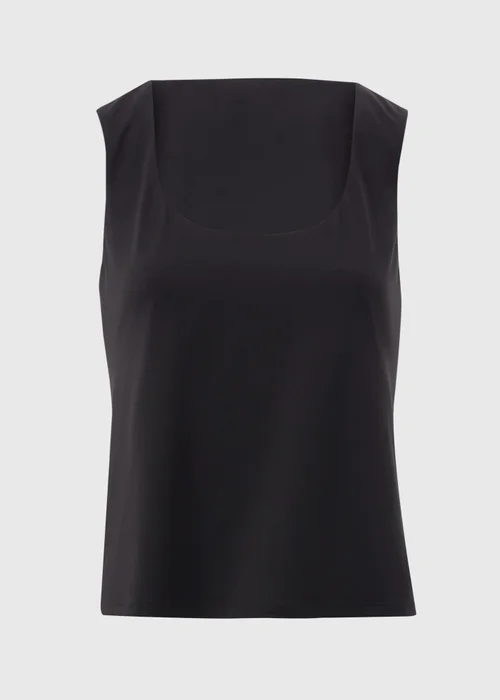 Black Double Layer Vest Top - 8 Image 5