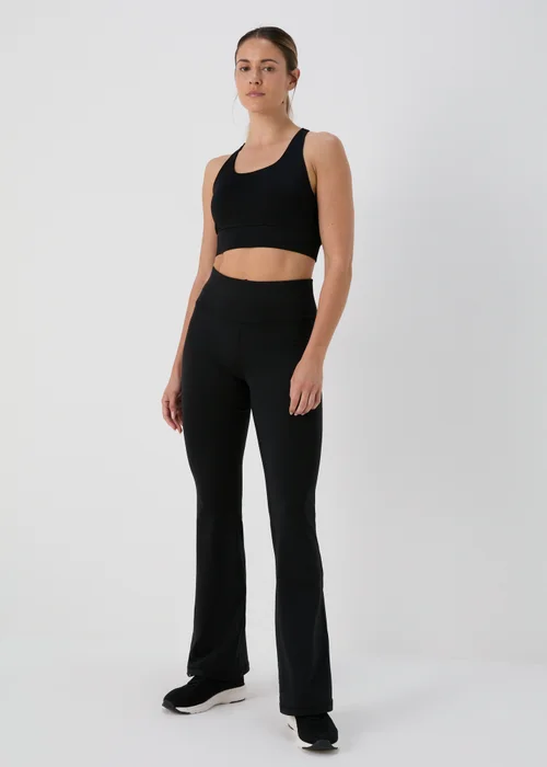 Souluxe Black Flare Leggings - 8 Image 1