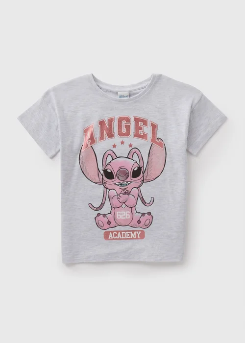 Disney Kids Grey Stitch T-Shirt (3-13yrs) - Age 4 Years Image 1