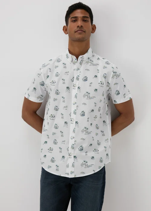 White Island Print Shirt - S Image 1