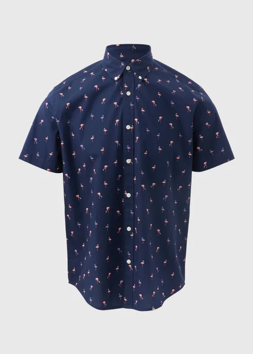 Navy Flamingo Shirt - S Image 5