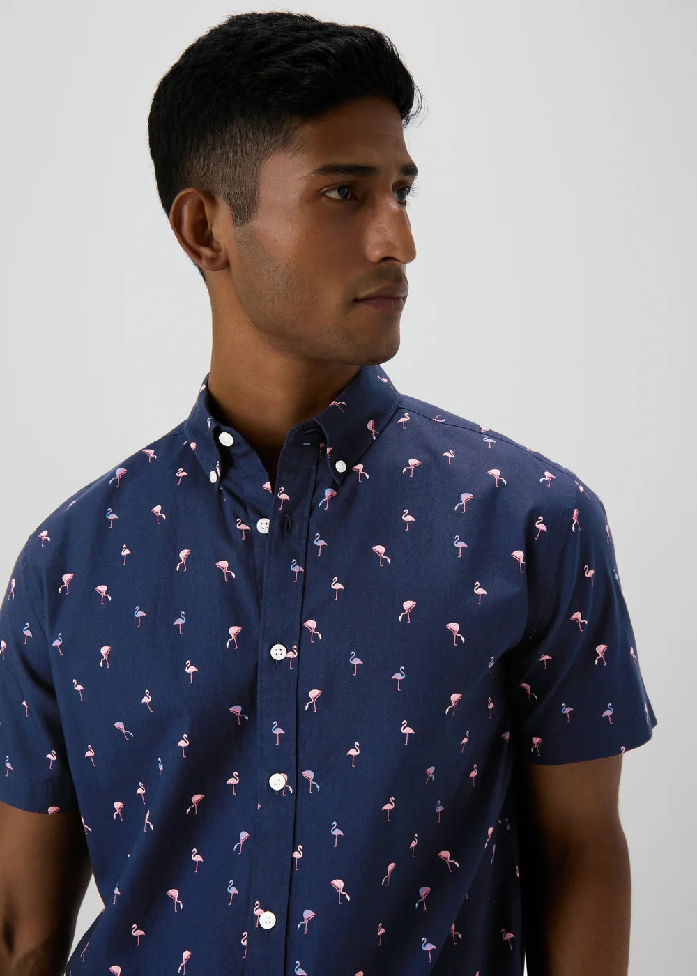 Navy Flamingo Shirt - S Image 3