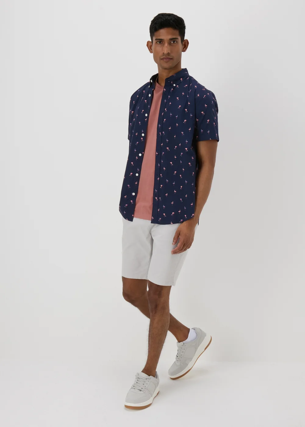 Navy Flamingo Shirt - S Image 4