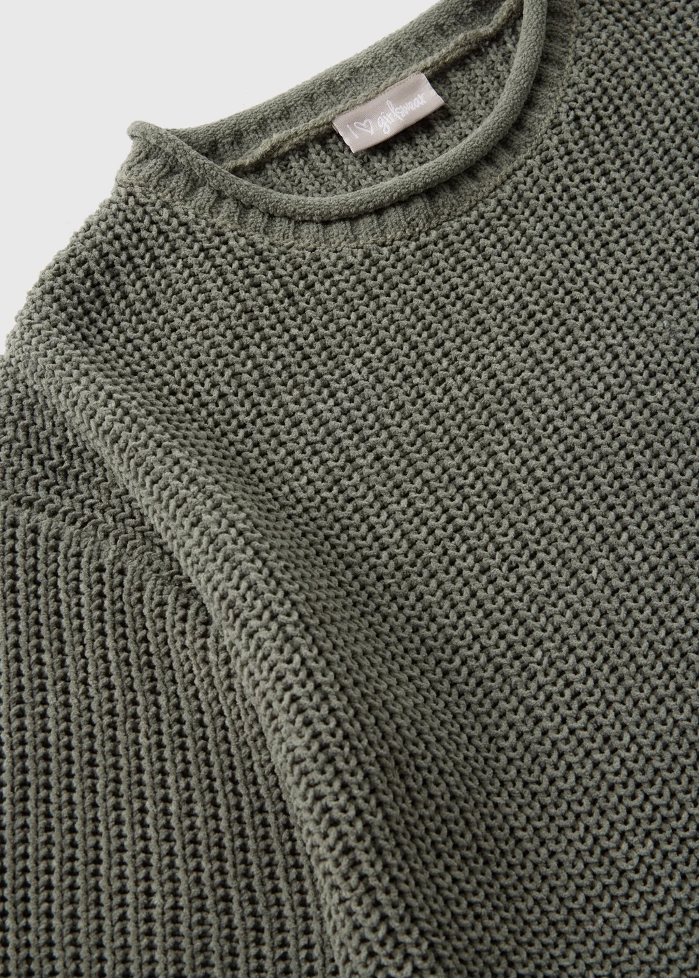 Girls Khaki Chenille Drop Shoulder Jumper (7-15yrs) - Age 7 Years Image 2