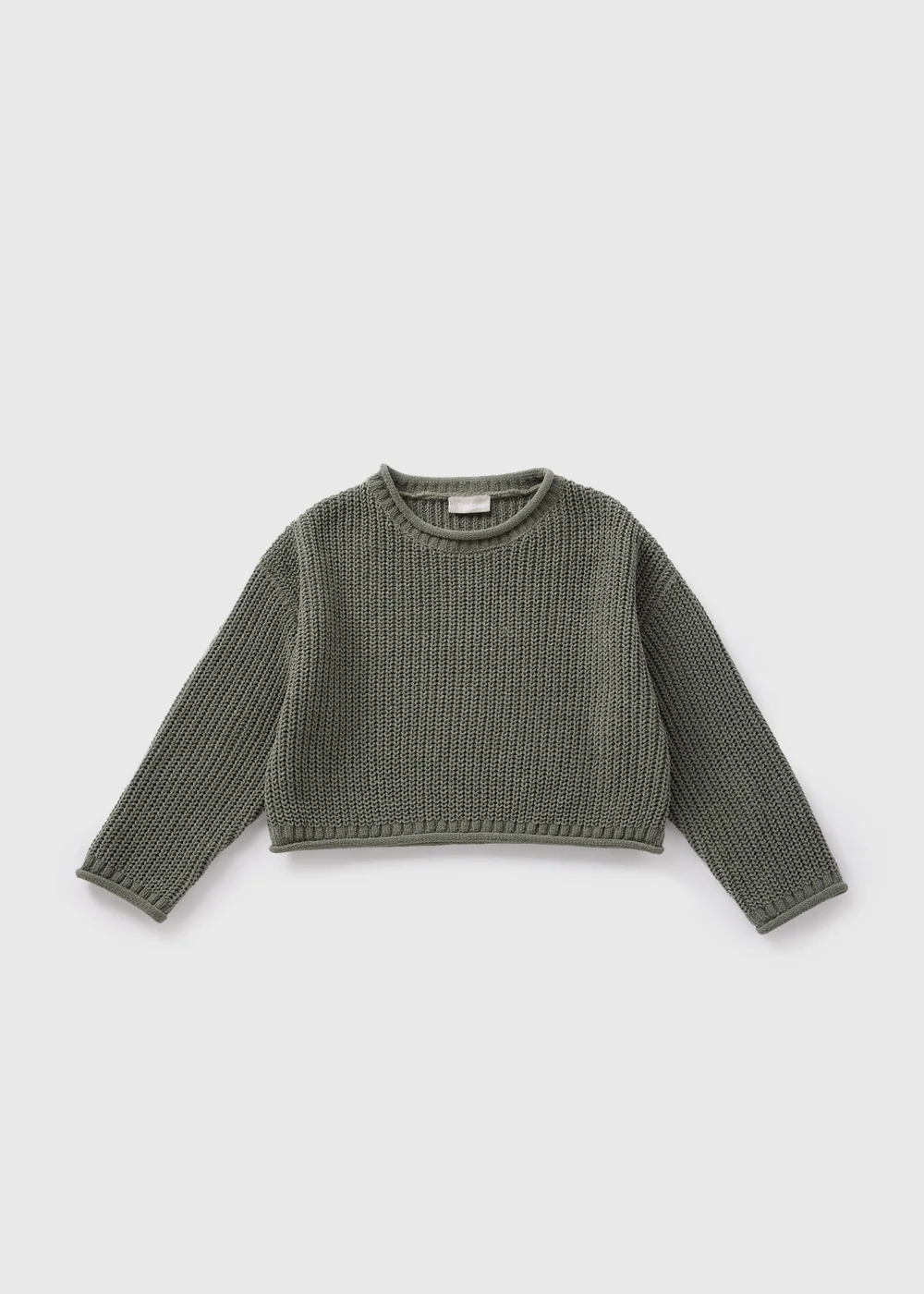 Girls Khaki Chenille Drop Shoulder Jumper (7-15yrs) - Age 7 Years Image 1