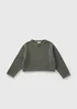 Girls Khaki Chenille Drop Shoulder Jumper (7-15yrs) - Age 7 Years Image 1