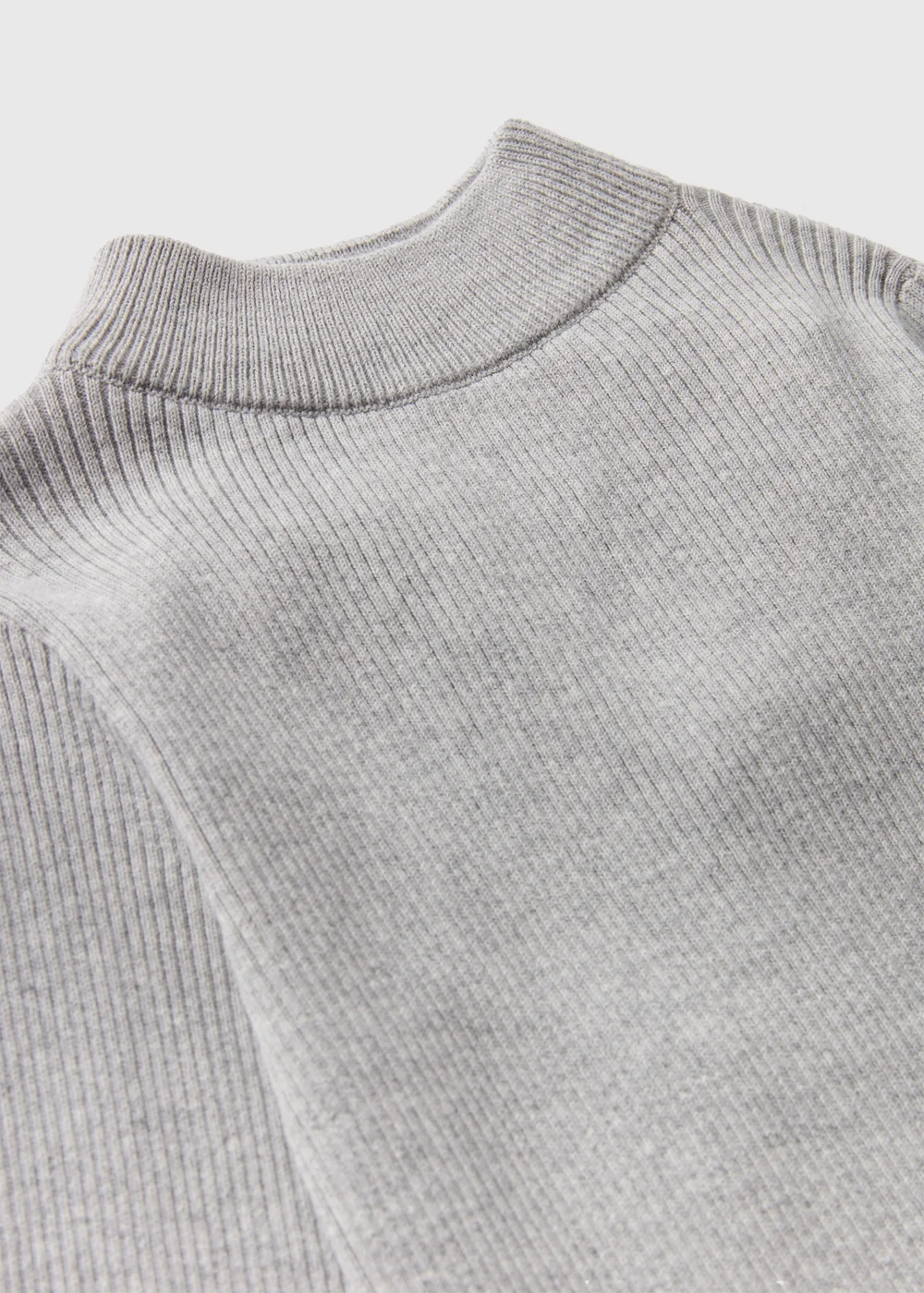 Girls Grey Roll Neck Jumper (7-15yrs) - 7 Yrs Image 2