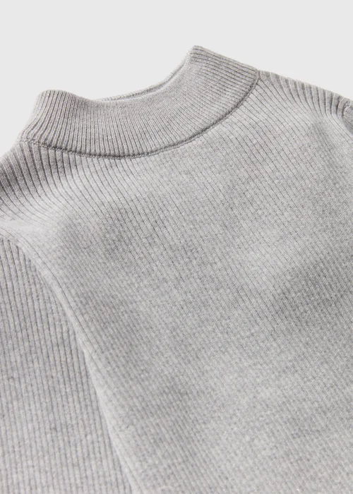 Girls Grey Roll Neck Jumper (7-15yrs) - 7 Yrs Image 2