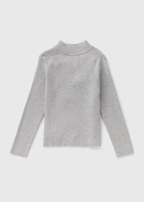 Girls Grey Roll Neck Jumper (7-15yrs) - 7 Yrs Image 1