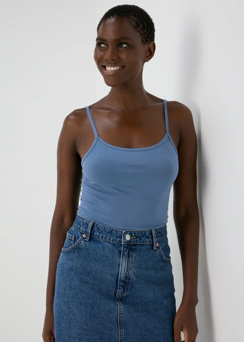 Blue Basic Cami Top - Size 8 Image 1