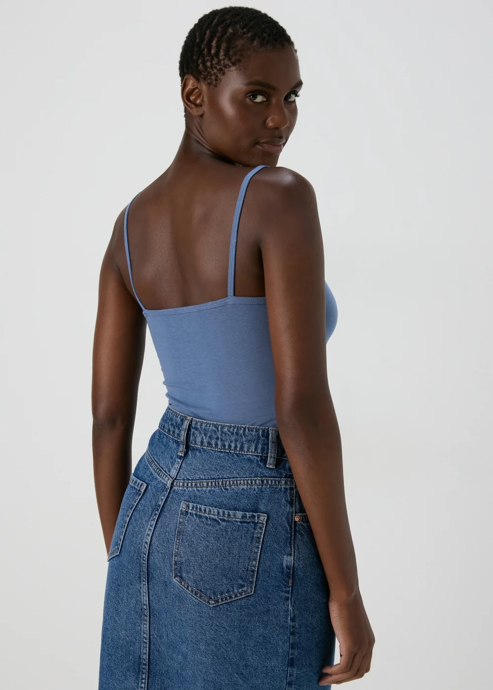 Blue Basic Cami Top - Size 8 Image 2