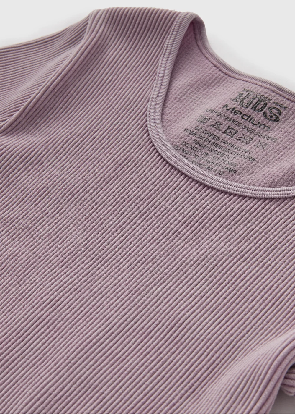 Girls Purple Acid Wash Seamless Top (7-15yrs) - S Image 2