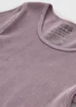 Girls Purple Acid Wash Seamless Top (7-15yrs) - S Image 2