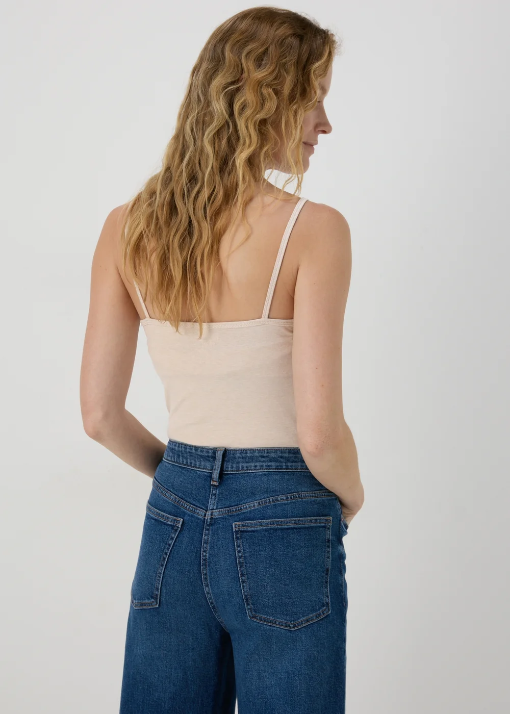 Beige Basic Cami Top - Size 8 Image 2