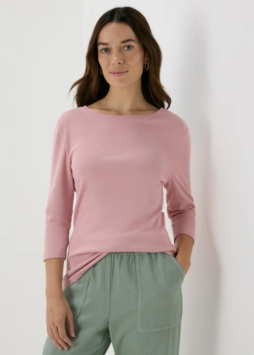 Pink 3/4 Sleeve T-Shirt - 8 Image 1
