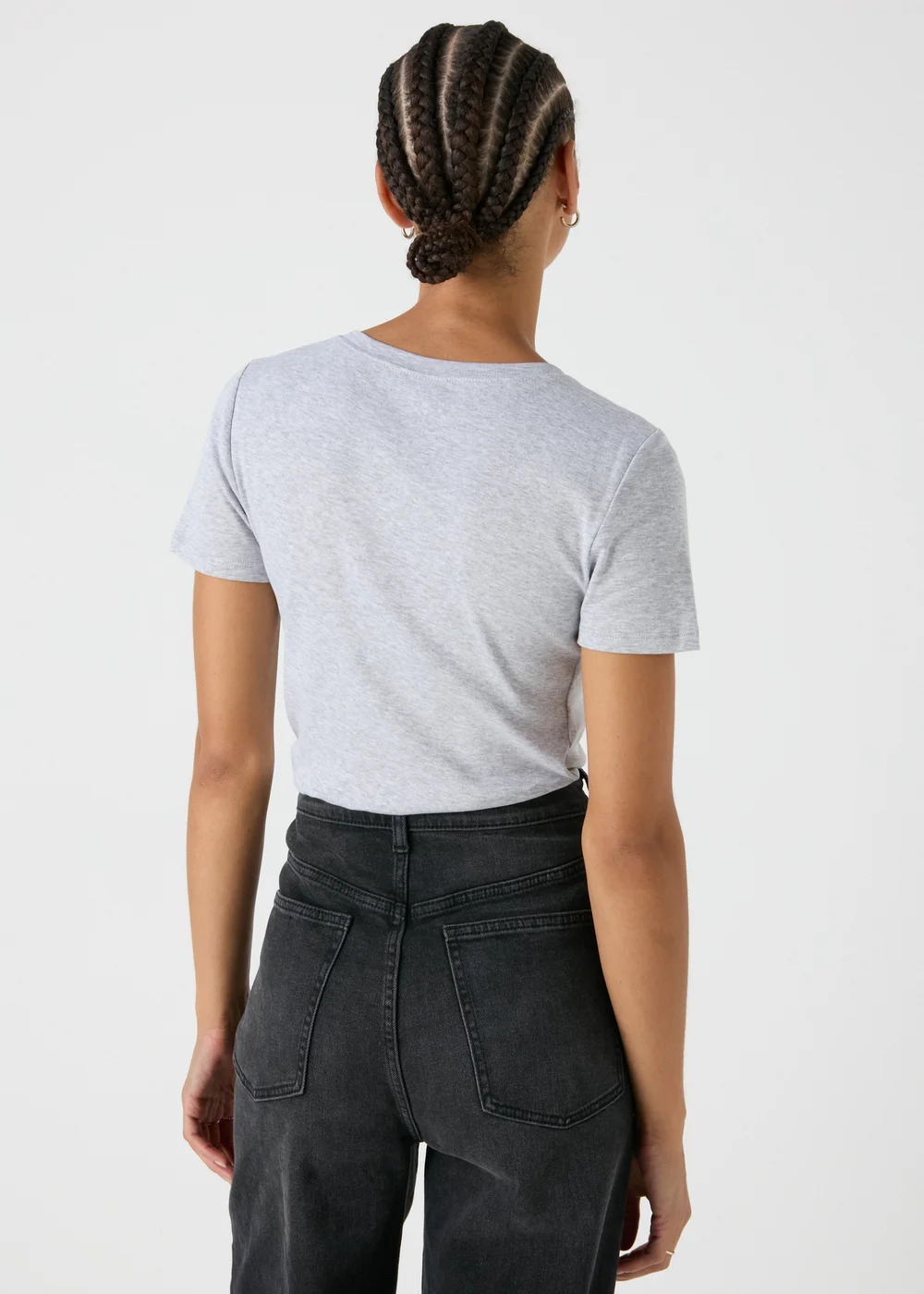 Grey Fitted Short Sleeve T-Shirt - 8 Image 2