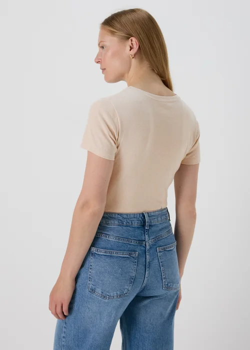 Beige Fitted T-Shirt - 28 Image 2
