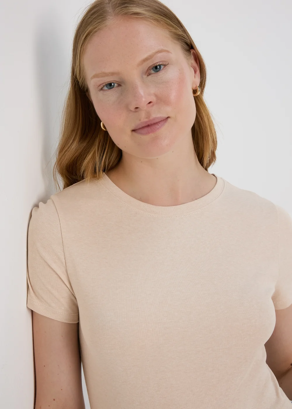 Beige Fitted T-Shirt - 28 Image 3
