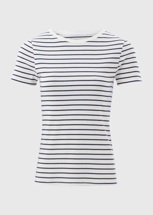 White Stripe Fitted T-Shirt - 8 Image 5
