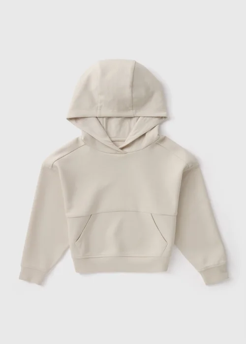 Girls Cream Soft Touch Hoodie (7-15yrs) - 7 Yrs Image 1