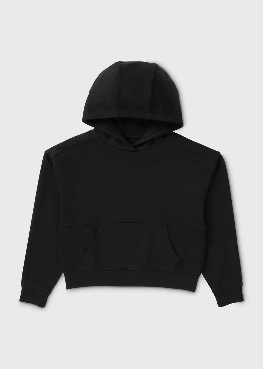 Girls Black Soft Touch Hoodie (7-15yrs) - 7 Yrs Image 1
