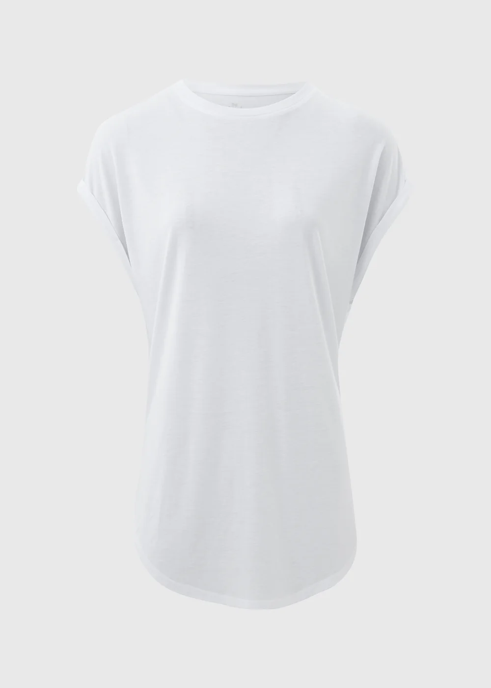 White Longline T-Shirt - S Image 5