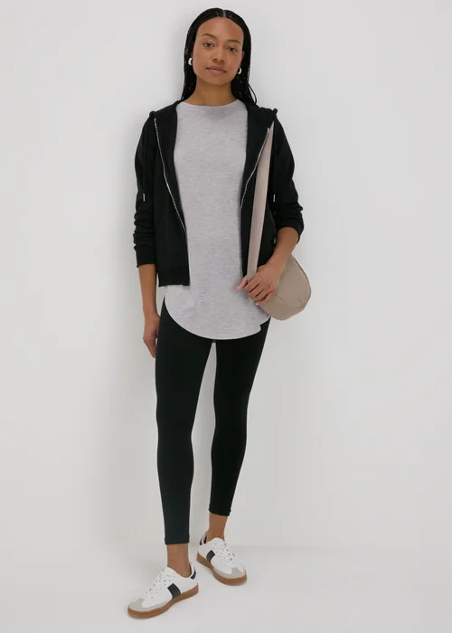 Grey Longline T-Shirt - S Image 4