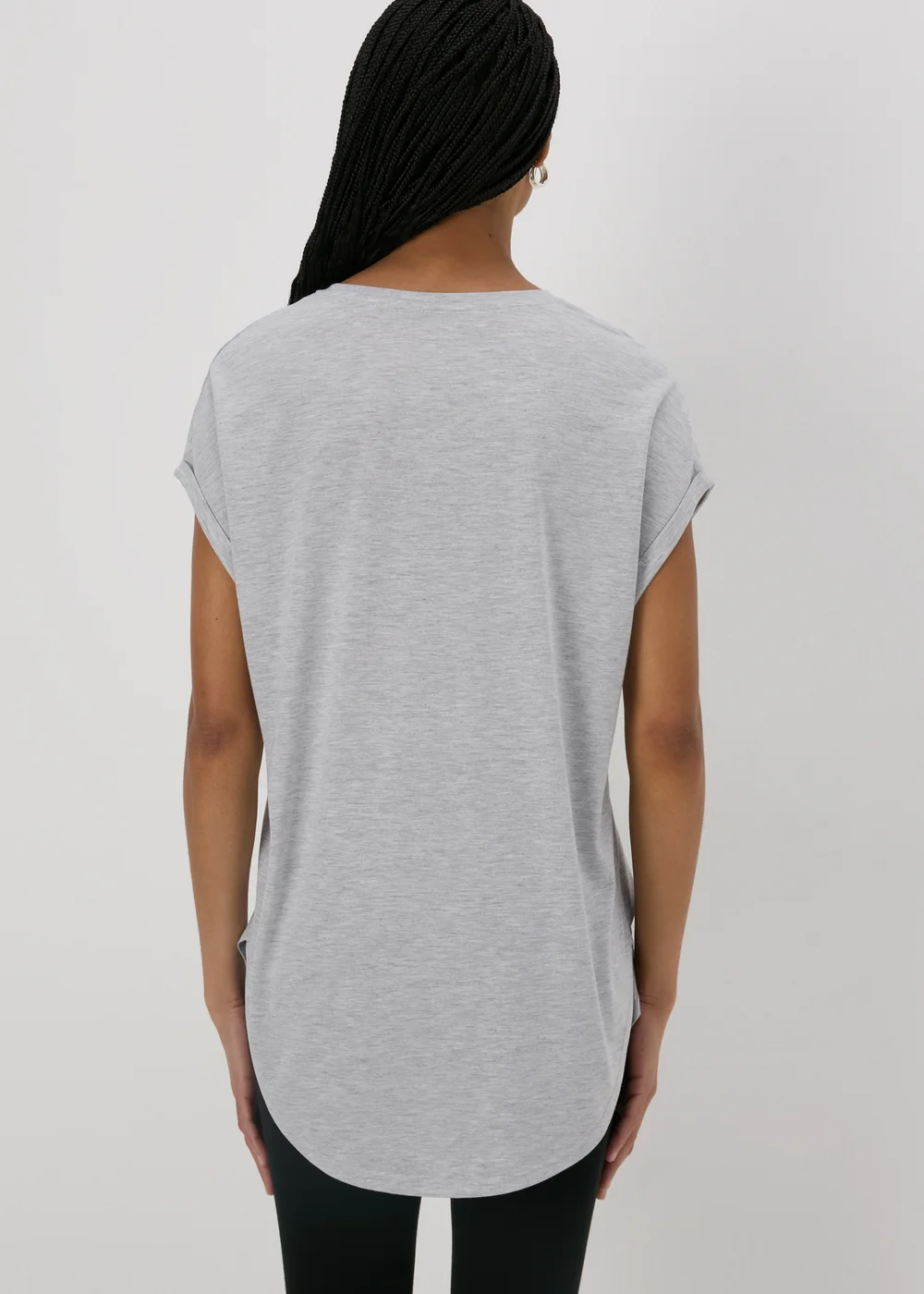Grey Longline T-Shirt - S Image 2
