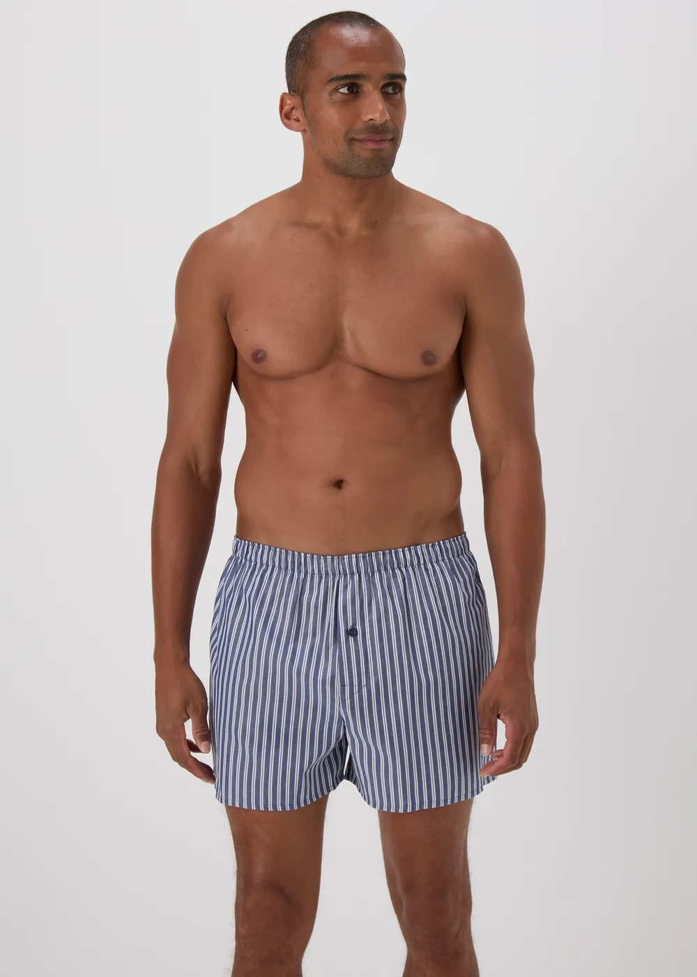 5 Pack Multi Check Print Cotton Woven Boxers - S Image 2