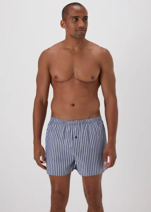 5 Pack Multi Check Print Cotton Woven Boxers - S Image 2