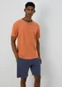 Orange Top & Shorts Pyjama Set - Extra small Image 1