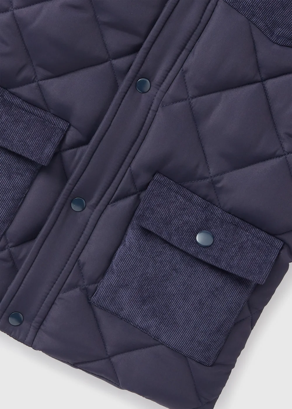 Boys Navy Faux Fur Collar Gilet (1-7yrs) - 1-1.5 Yrs Image 2